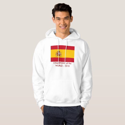 Gekookt Sweatshirt met vlag van Spanje (Voorkant volledig)