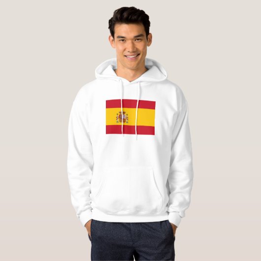 Gekookt Sweatshirt met vlag van Spanje (Voorkant volledig)