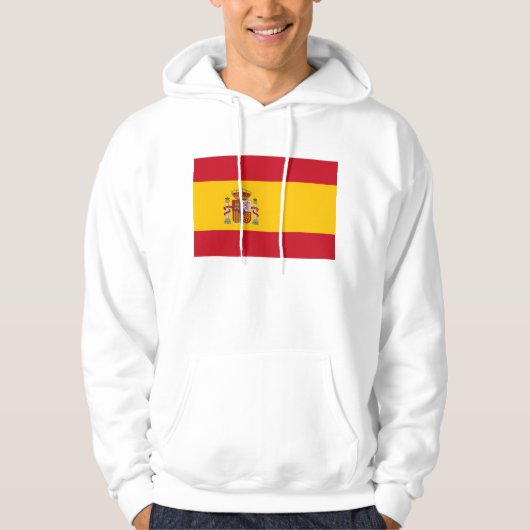 Gekookt Sweatshirt met vlag van Spanje (Voorkant)
