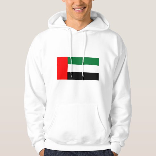 Gekookt Sweatshirt met vlag Verenigde Arabische Em (Voorkant)