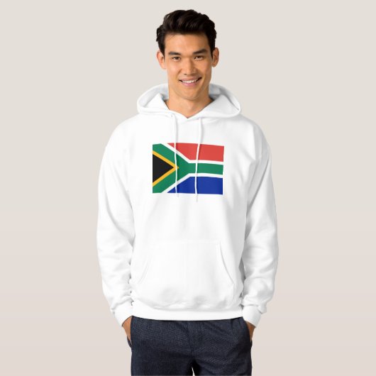 Gekookt Sweatshirt met vlag Zuid-Afrika (Voorkant volledig)