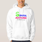 Gekookt Sweatshirt, wit Hoodie (Voorkant)