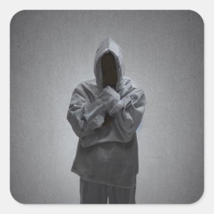 Gekookt teken vierkante sticker