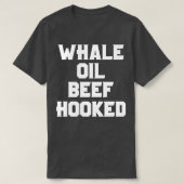 Gekookt walvisolie t-shirt (Design voorkant)
