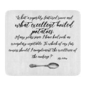 gekookte aardappelen snijplank (Voorkant)