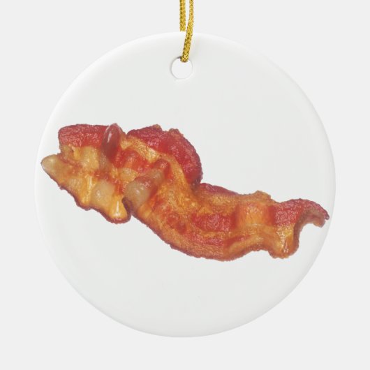 Gekookte Bacon Keramisch Ornament (Voorkant)