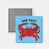 Gekookte blauwe krab, Maryland, Louisiana, Delawar Magneet (Voorkant / Achterkant)