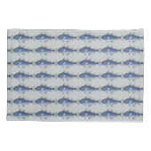 Gekookte blauwe vis kussensloop (Achterkant)