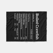 Gekookte Crawfish Nutrition Facts Food Matching Ma Fleece Deken (Voorkant (Horizontaal))