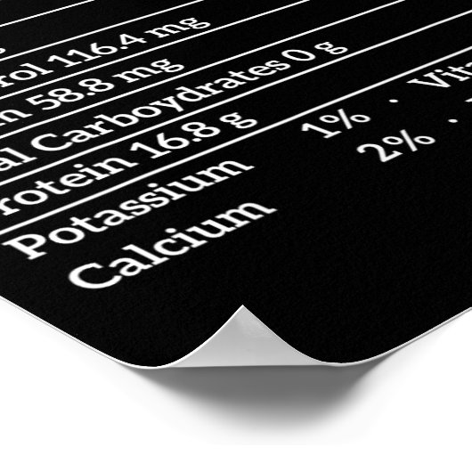 Gekookte Crawfish Nutrition Facts Food Matching Ma Poster (Hoek)