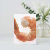 Gekookte garnaal briefkaart (Staand voorkant)