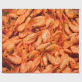 Gekookte garnaal cadeaupapier (Vlak)