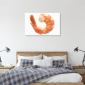 Gekookte garnaal canvas afdruk (Insitu (Slaapkamer))