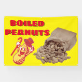 Gekookte grondnoten voor verkoophek spandoek (Horizontaal)