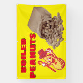 Gekookte grondnoten voor verkoophek spandoek (Verticaal)