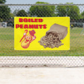Gekookte grondnoten voor verkoophek spandoek (Insitu)