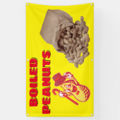 Gekookte grondnoten voor verkoophek spandoek (Verticaal)