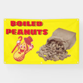 Gekookte grondnoten voor verkoophek spandoek (Horizontaal)