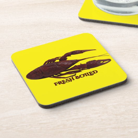 Gekookte kraakvis bier onderzetter (Linkerzijde)