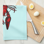 Gekookte kraakvis theedoek (Quarter Fold)