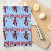 Gekookte kraakvis theedoek (Quarter Fold)