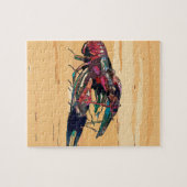 Gekookte kreeft op hout legpuzzel (Horizontaal)