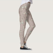 Gekookte kunstvlinders, bruine grijze leggings (Rechts)