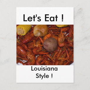 gekookte langoesten briefkaart