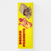 Gekookte Pinda's Te Koop Hek Groot Spandoek (Verticaal)