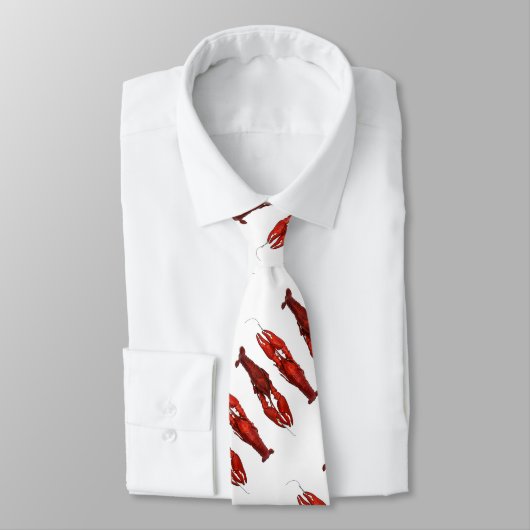 gekookte rode kraakvis stropdas (Gebonden)