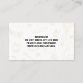 gekookte steaks | gegrild vlees visitekaartje (Achterkant)