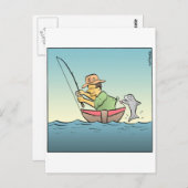Gekookte visser briefkaart (Voorkant / Achterkant)