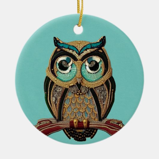 Gekopieerd tegen de achtergrond van 1920s Art Deco Keramisch Ornament (Voorkant)