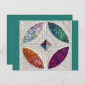 Gekoppeld batik Briefkaart (Voorkant / Achterkant)