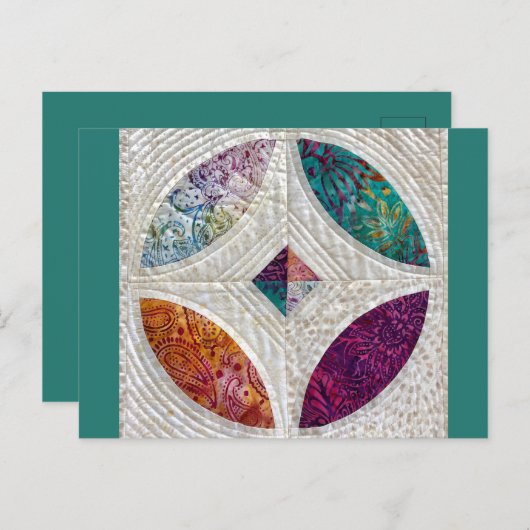 Gekoppeld batik Briefkaart (Voorkant / Achterkant)