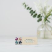 Gekoppeld batik Visitekaartje (Staand voorkant)