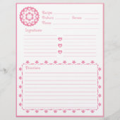 Gekoppeld door Love Pink Recipe Letterhead (Voorkant)