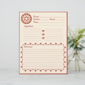 Gekoppeld door Love Recipe Letterhead (Staand voorkant)