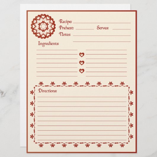 Gekoppeld door Love Recipe Letterhead (Voorkant / Achterkant)