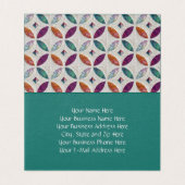 Gekoppeld en gevouwen Visitekaartje (Binnenkant ongevouwen)