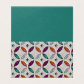 Gekoppeld en gevouwen Visitekaartje (Buitenkant ongevouwen)