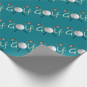 Gekoppeld Golfwerkpapier Cadeaupapier