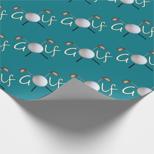 Gekoppeld Golfwerkpapier Cadeaupapier (Hoek)