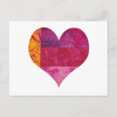 Gekoppeld hart briefkaart (Voorkant)