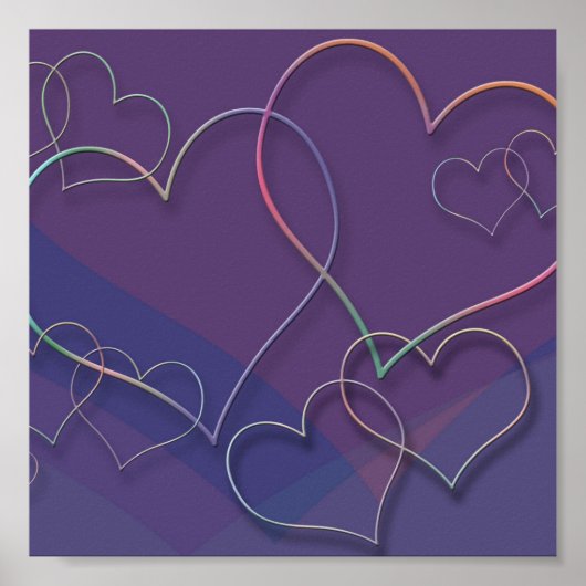 Gekoppeld hart Poster (Voorkant)