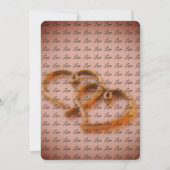 Gekoppeld hartenhuwelijk kaart (Achterkant)