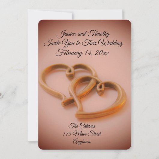 Gekoppeld hartenhuwelijk kaart (Voorkant)