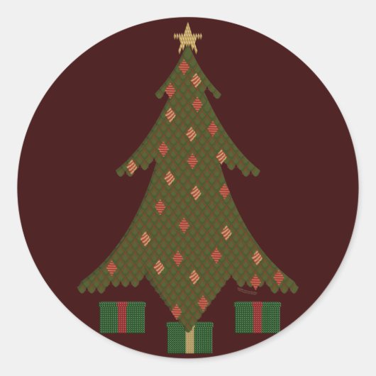 Gekoppeld Kerst sticker (Voorkant)