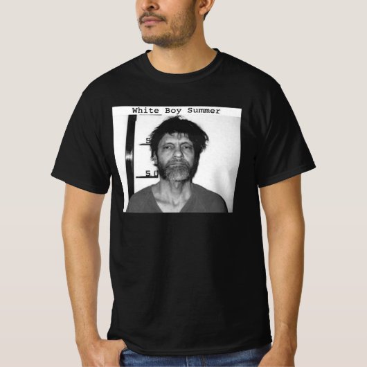 Gekoppeld op witte zomerretro t-shirt (Voorkant)