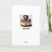 Gekoppeld over grappige politie verjaardag kaart (Achterkant)